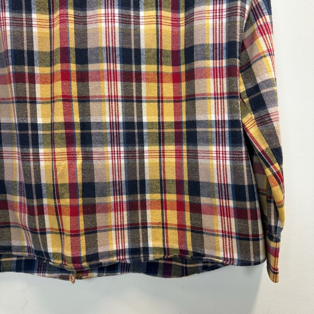 Barbour Plaid Flannel Button Up Shirt Slim Fit - Picture 12 of 15